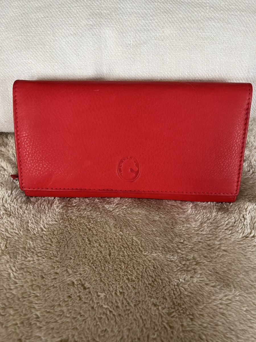 Portamonete: Red real Leather Wallet, NEW – Nuovo (secondo la descrizione) da Collex venduto da jam_hsr2