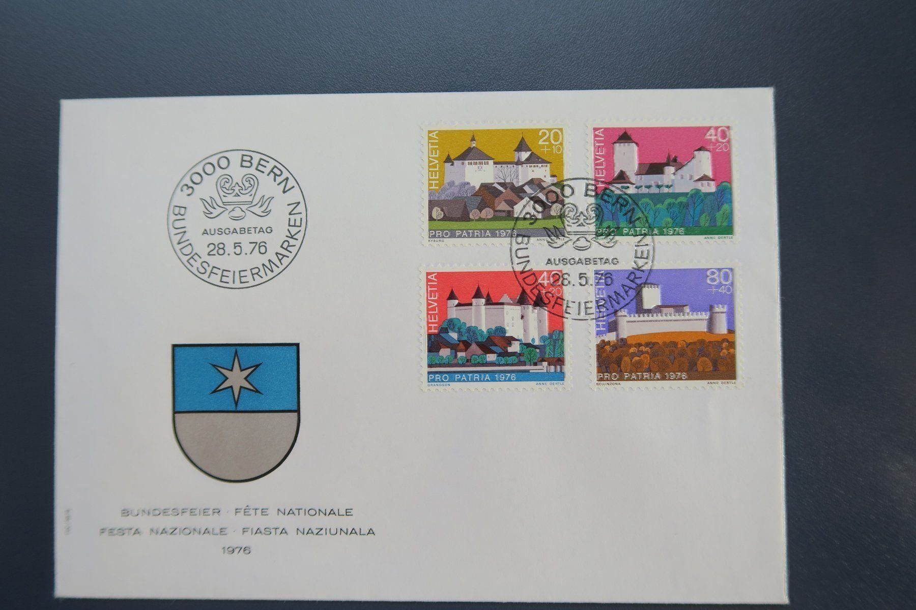 Tutti i francobolli: Pro Patria 1970 und 1976 FDC – Usato da Altdorf UR venduto da boardsofcanada 1