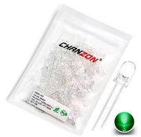 10Stk. 5mm LED transparent Grün DIY