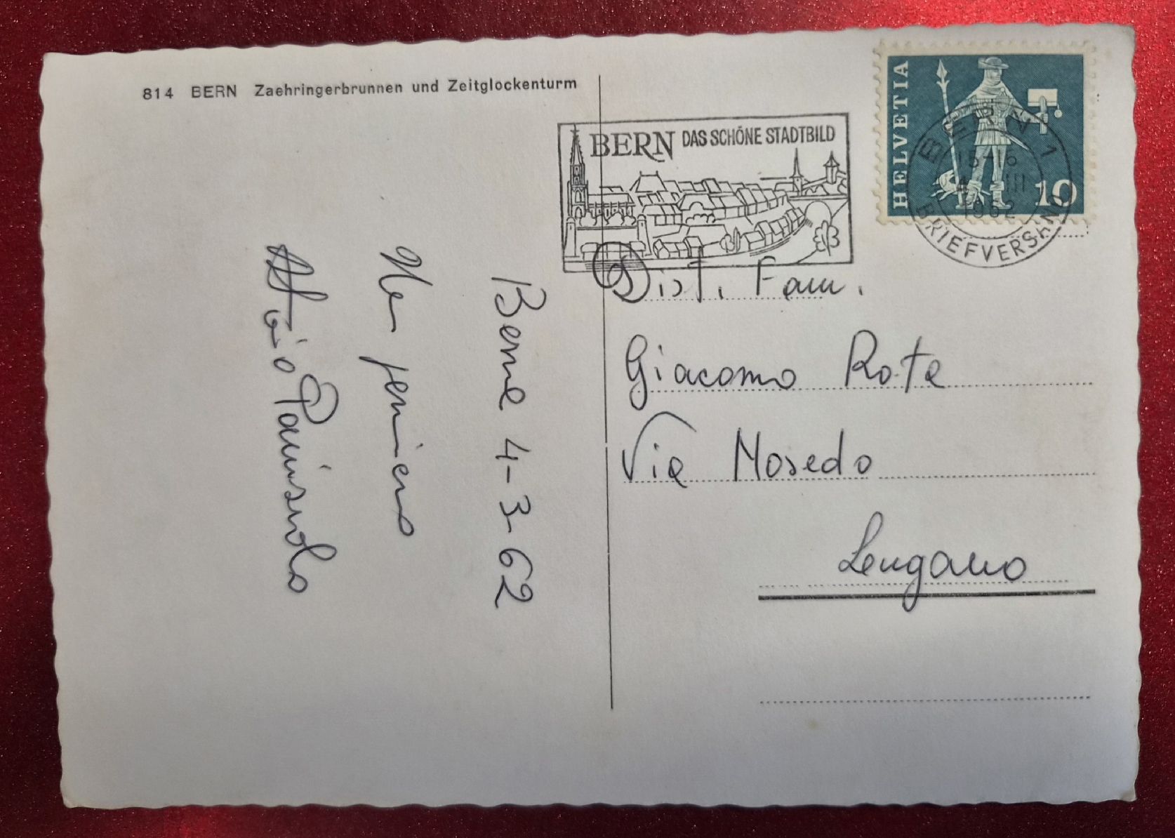 Cartes postales: Bern Zytglocketurm 1962 – D'occasion à Melchnau par Arthurius 1