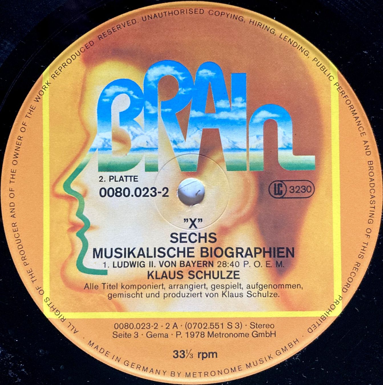 Dischi in vinile: KLAUS SCHULZE - "X" – Usato da Bottens venduto da hotter-than-hell 3