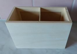 Holz-Organizer/Stifthalter, Naturholz, Top Zustand ab 1.-