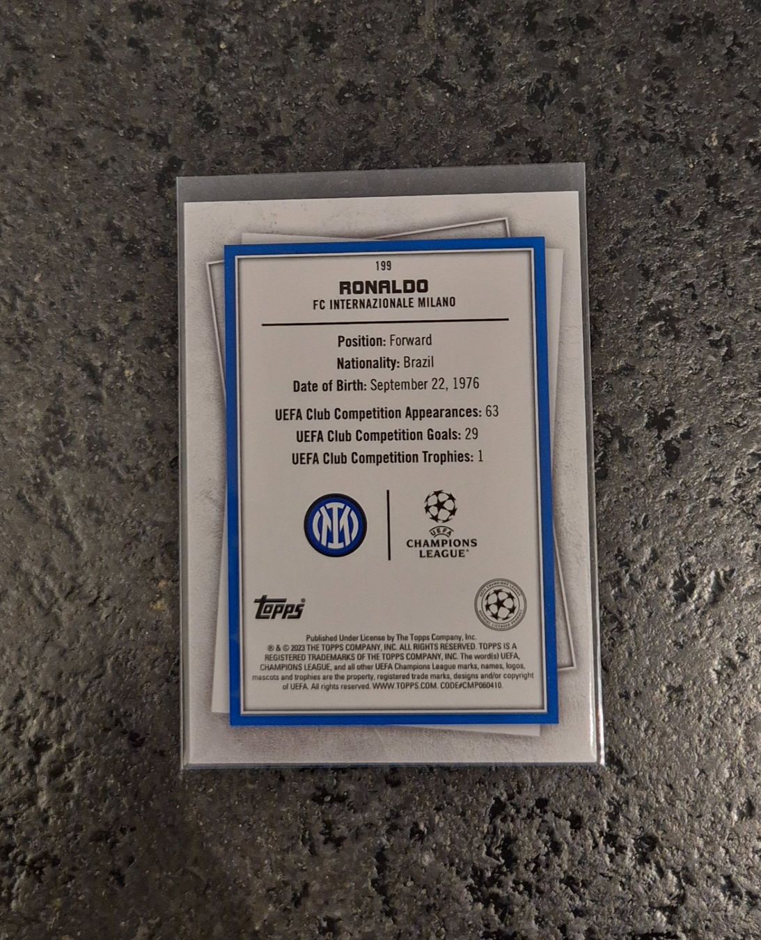 Topps Carte collezionabili: Ronaldo R9 - Inter Milan - Topps – Nuovo (secondo la descrizione) da Burg AG venduto da Danoe 1