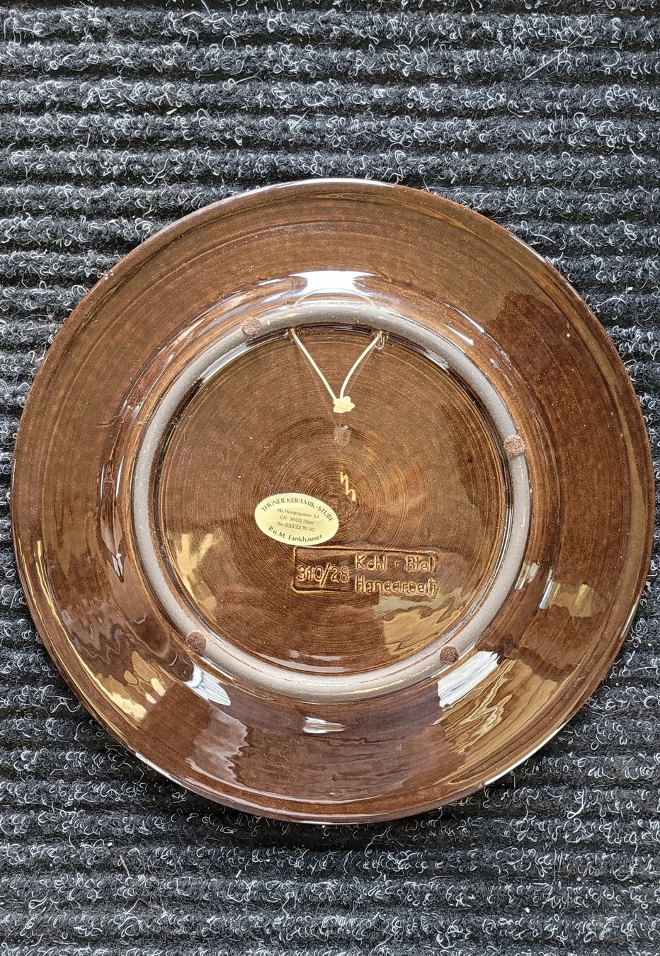 Hugo Kohler Teller: Teller Kohler Biel – Gebraucht aus Thun von Engel114 2