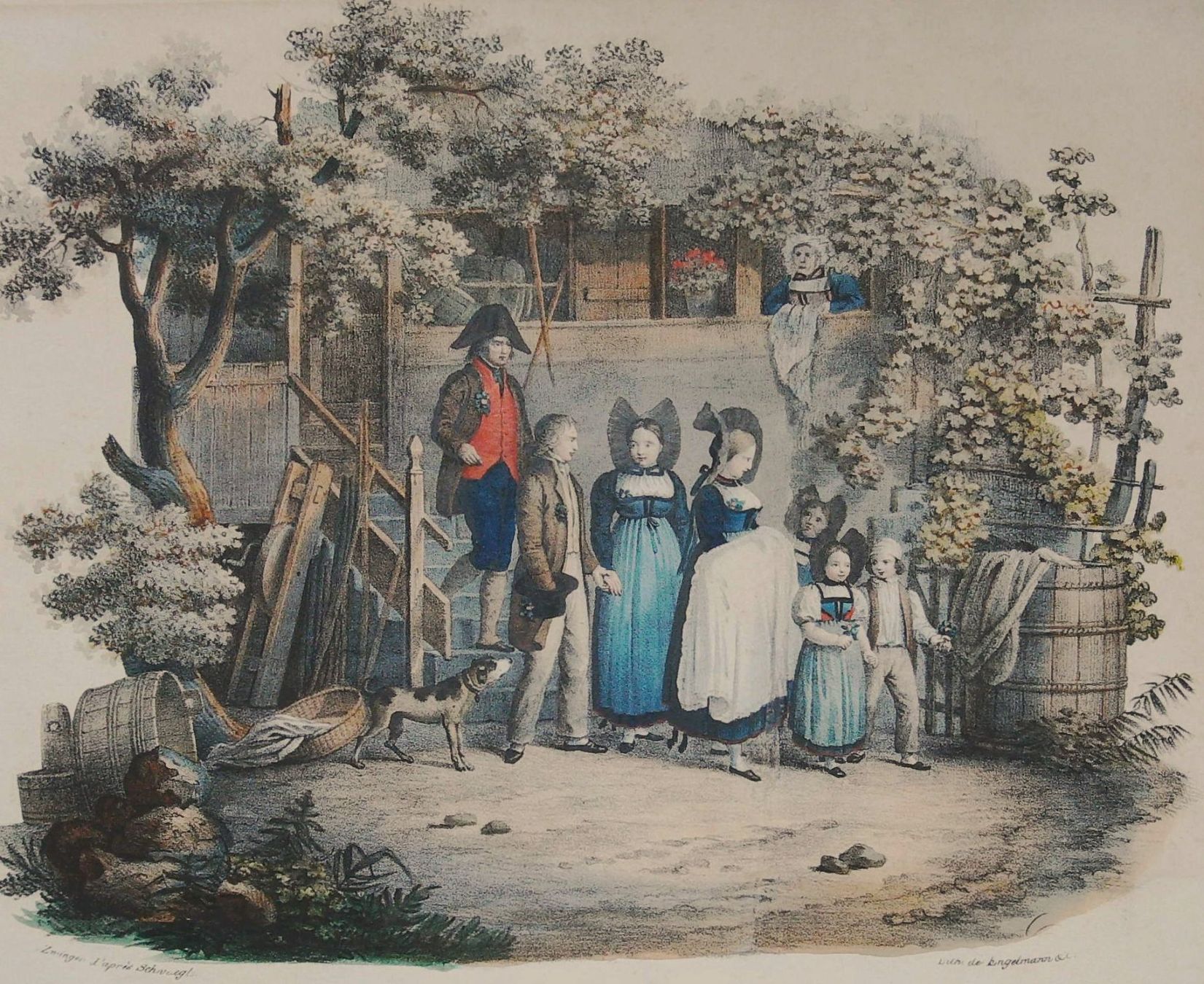 Stiche: Emmental Taufe von Zwinger 1825 – Gebraucht aus Rafz von Helvet32 1