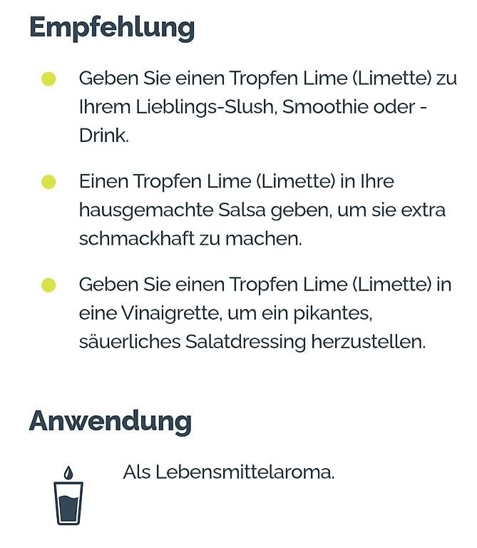 Doterra Ätherische Öle: Dõterra Lime – Neu und originalverpackt aus Lyss von Infinia 3