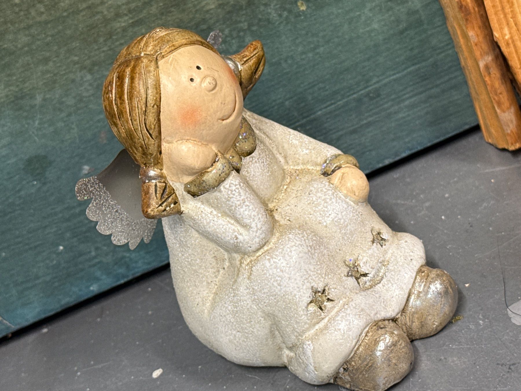 Statuette: 1 Engelsfigur, Weihnachten, 11.5 cm – Usato da Amriswil venduto da kleindeko