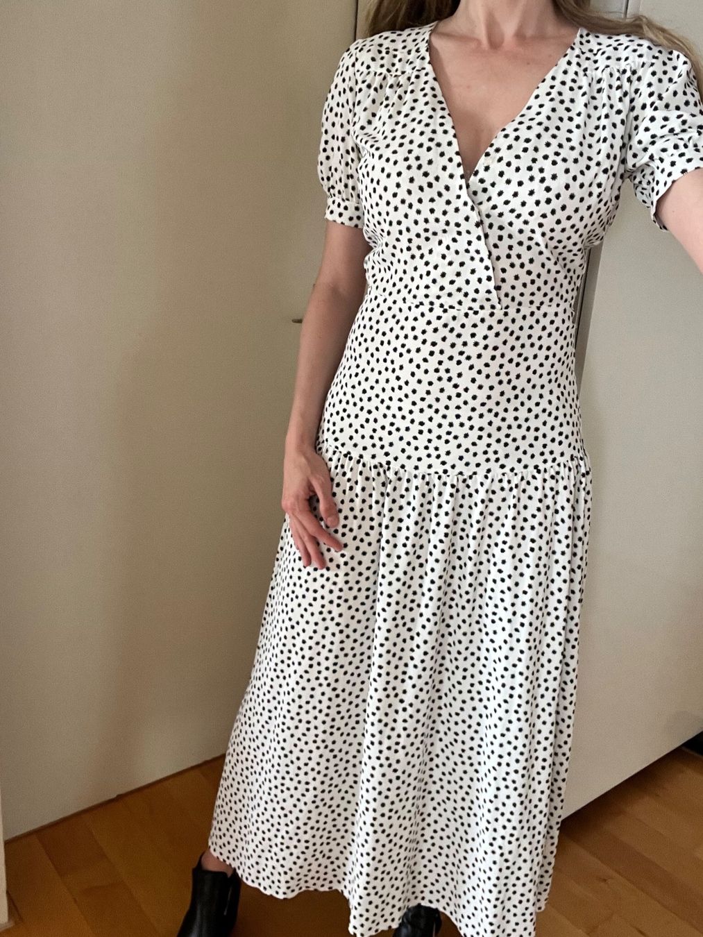 Topshop Vestiti: Topshop gepunktetes Maxikleid Gr. 36 – Usato da Schwerzenbach venduto da cygnuss