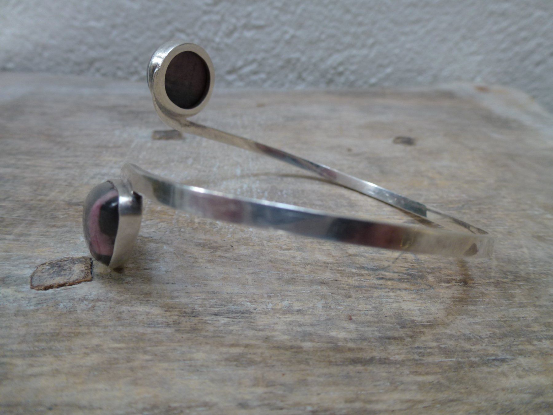 Bracelets: Armreif Silber mit Zoisit / Dänemark – D'occasion à Esslingen par FetteSchnecke