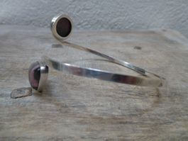 Armreif Silber mit Zoisit / Dänemark