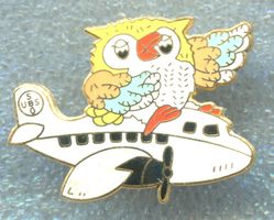 UBS  Eule mit Flugzeug