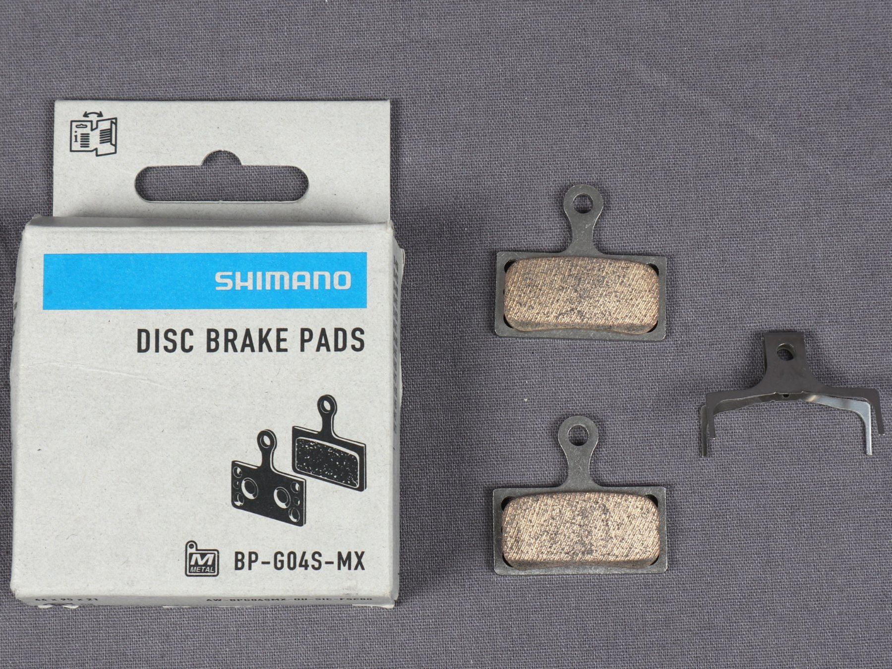 Shimano Ersatzteile: SHIMANO Scheibenbremsbeläge BP-G04S-MX – Neu (gemäss Beschreibung) aus Steinen von Restwert_Steinen