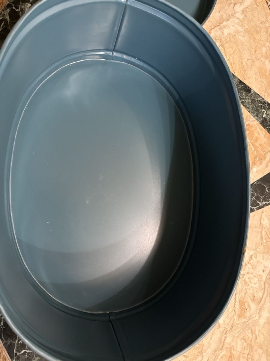 Autres décorations & accessoires: Blechdose oval grün Deckel mit Bild Gebraucht – D'occasion à Schaffhausen par Ibag 2