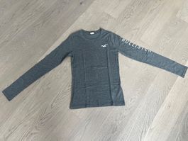 Graues Longsleeve der Marke Hollister, Gr. M