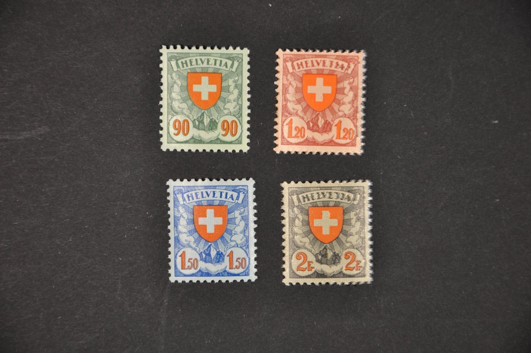 Tutti i francobolli: 1933-1934 163z-166z postfrisch – Usato da Wolfhalden venduto da Zinauktion