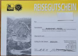 Reisegutscheine historische Gotthardpostkutsche