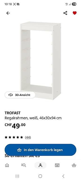 Ikea Étagères: Trofast 46x30x94 – D'occasion à Weinfelden par Mausi2 2