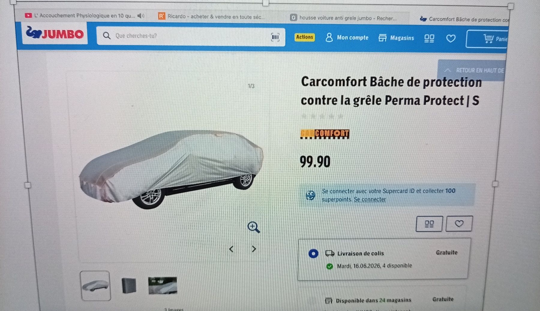 Abdeckhüllen und Thermomatten: Housse de protection contre la grêle comme neuve – Gebraucht aus Biel/Bienne von mor_h8yx 3