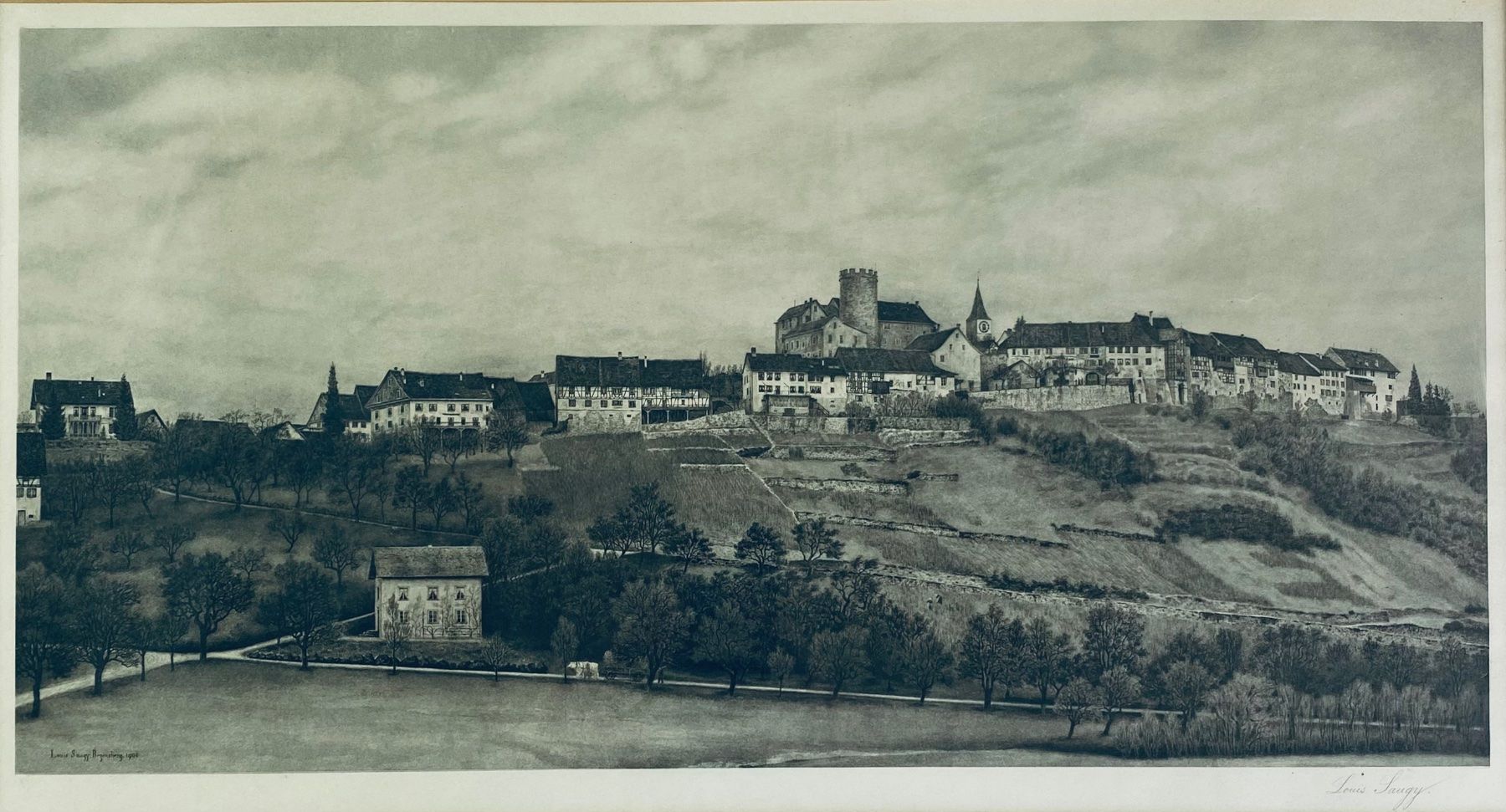 Poster & Bilder: Louis Saugy - Regensberg 1906 – Gebraucht aus Basel von bigmbh