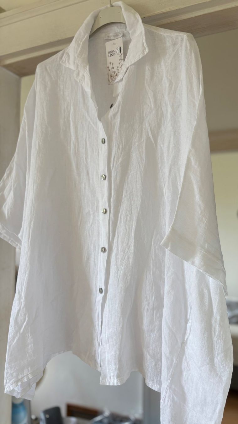 Camicette: OVERSIZE CHEMISE EN LIN! M – Nuovo e nell'imballaggio originale da Locarno venduto da NicoNion 1
