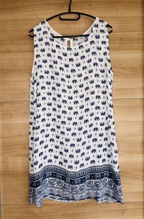 Damen Kleid mit Elefanten-Print, Gr.  M / NEU 