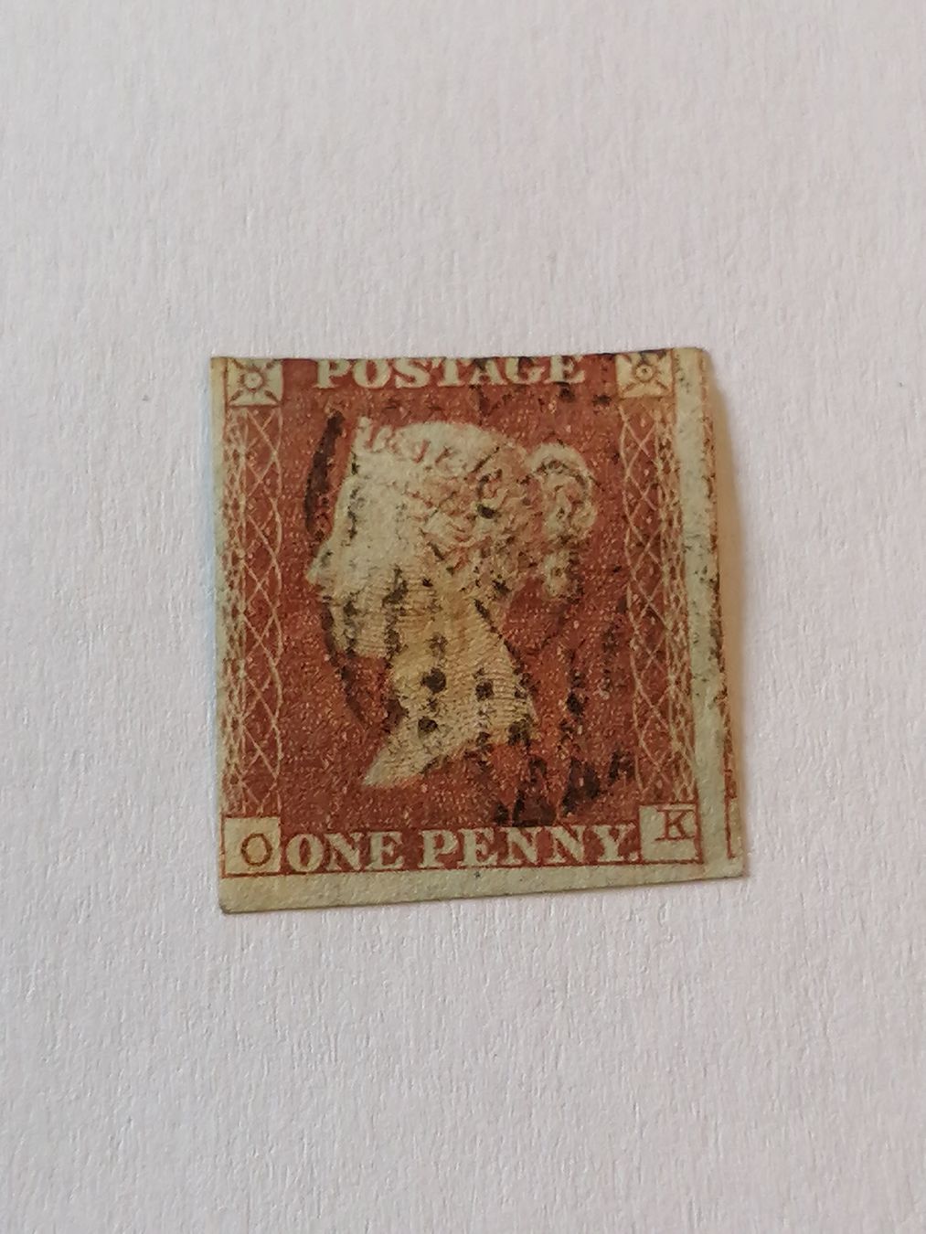 Alle Briefmarken: One Penny Red 1841  – Gebraucht aus Happerswil von tschergi