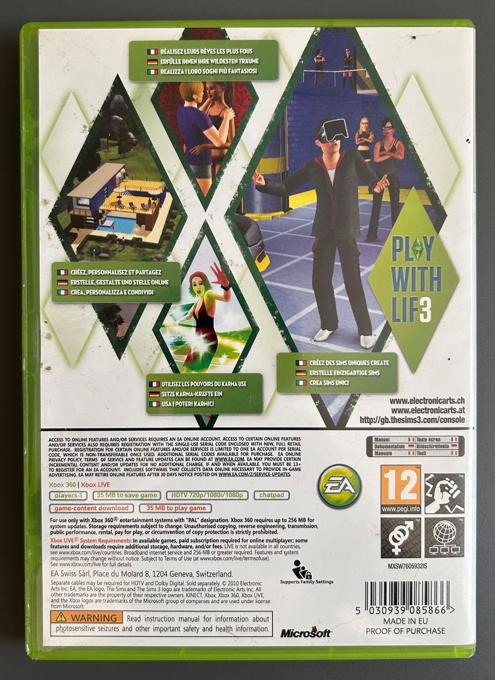 Giochi: Sims 3 - Xbox 360 – Usato da Obfelden venduto da jenxbp 1