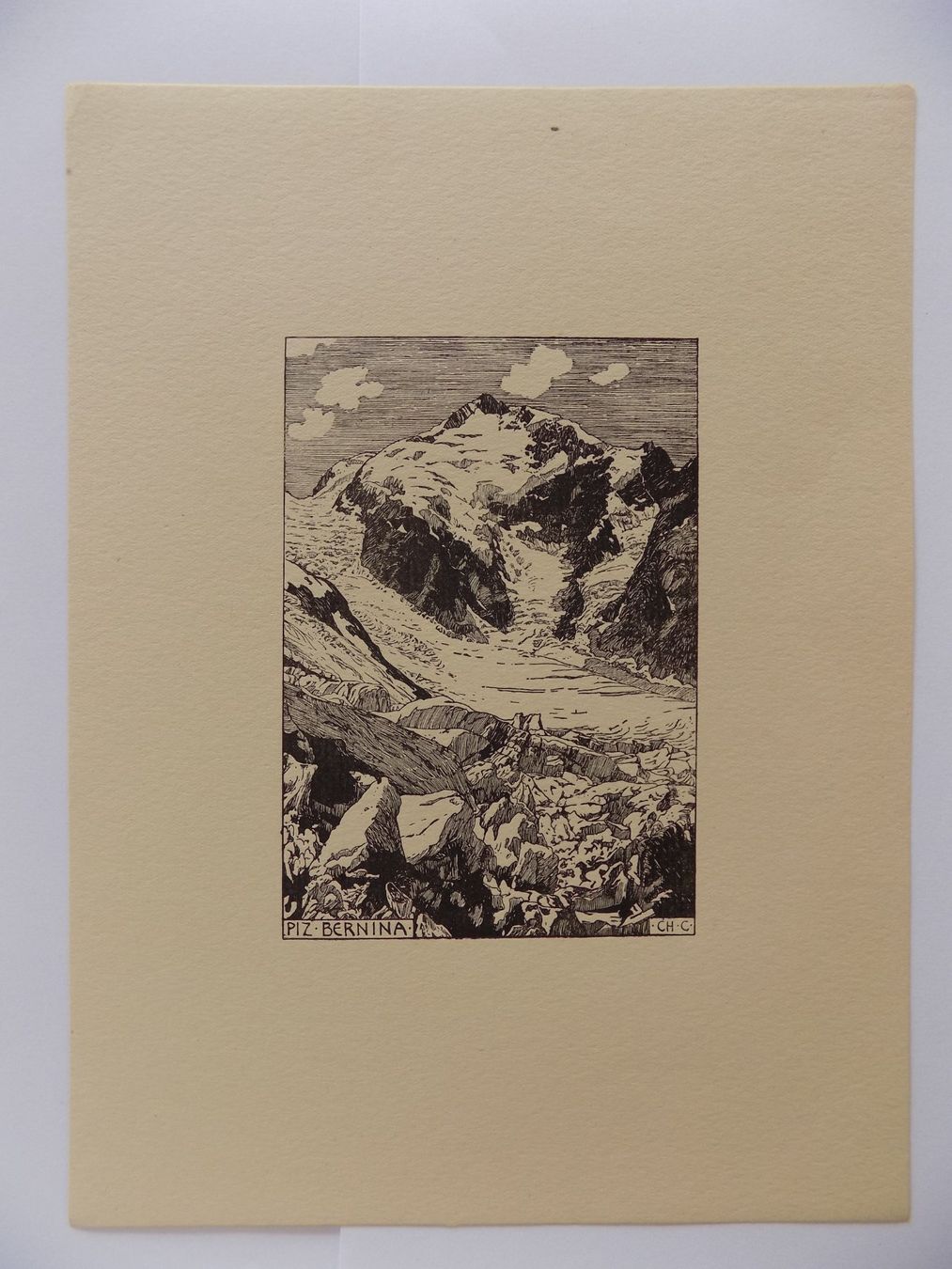 Gravures: Piz Bernina – D'occasion à Risch par Rischli15