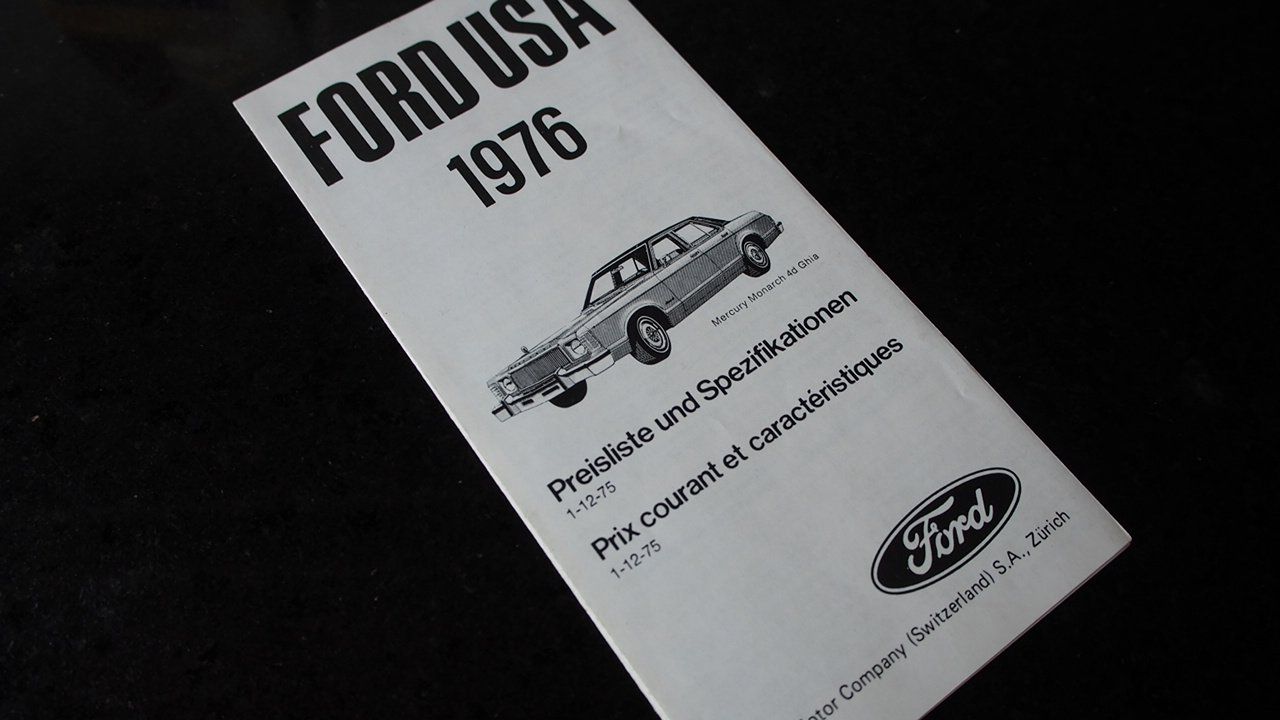 Ford Documenti: Ford USA Preisliste 1.12.1976 – Usato da Zofingen venduto da sosalinos01
