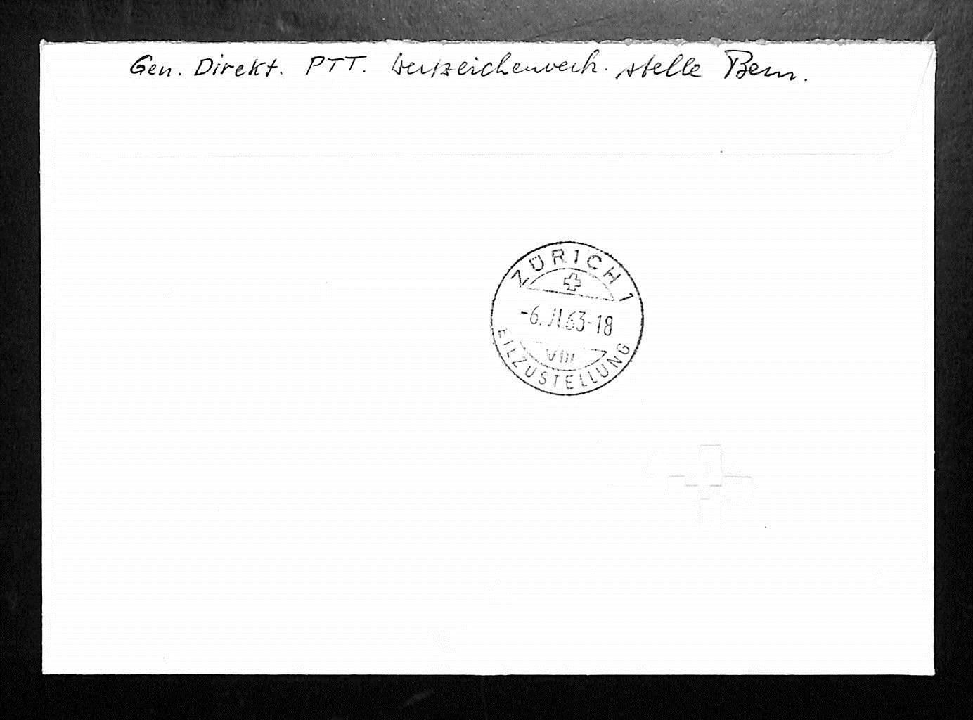 Tutti i francobolli: 1963 FDC Pro Patria Ersttagsbrief Eilsendung & EINSCHREIBEN – Usato da Zürich venduto da Nobs1 1