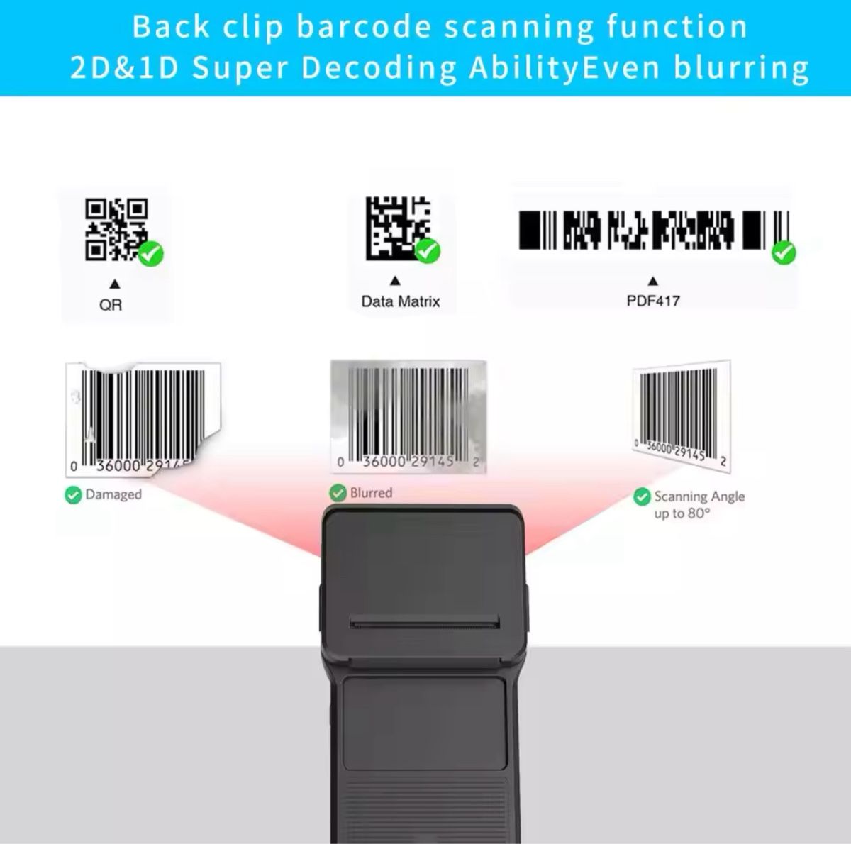 Stampanti: Handy Backclip Thermodrucker & 2D Scanner – Nuovo (secondo la descrizione) da Thun venduto da tulu_1995 2