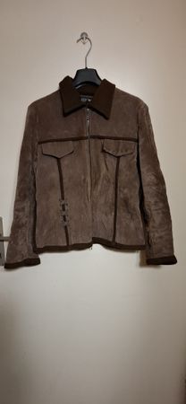 veste femme brune, WEST taille M, douce type velours/polaire