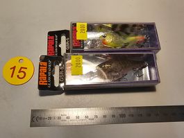 2x Rapala Wobbler GSR 5 Glass Shad Rap Top Zustand