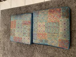 Orientalisches Sitzkissen / Bodenkissen 50*50 blau