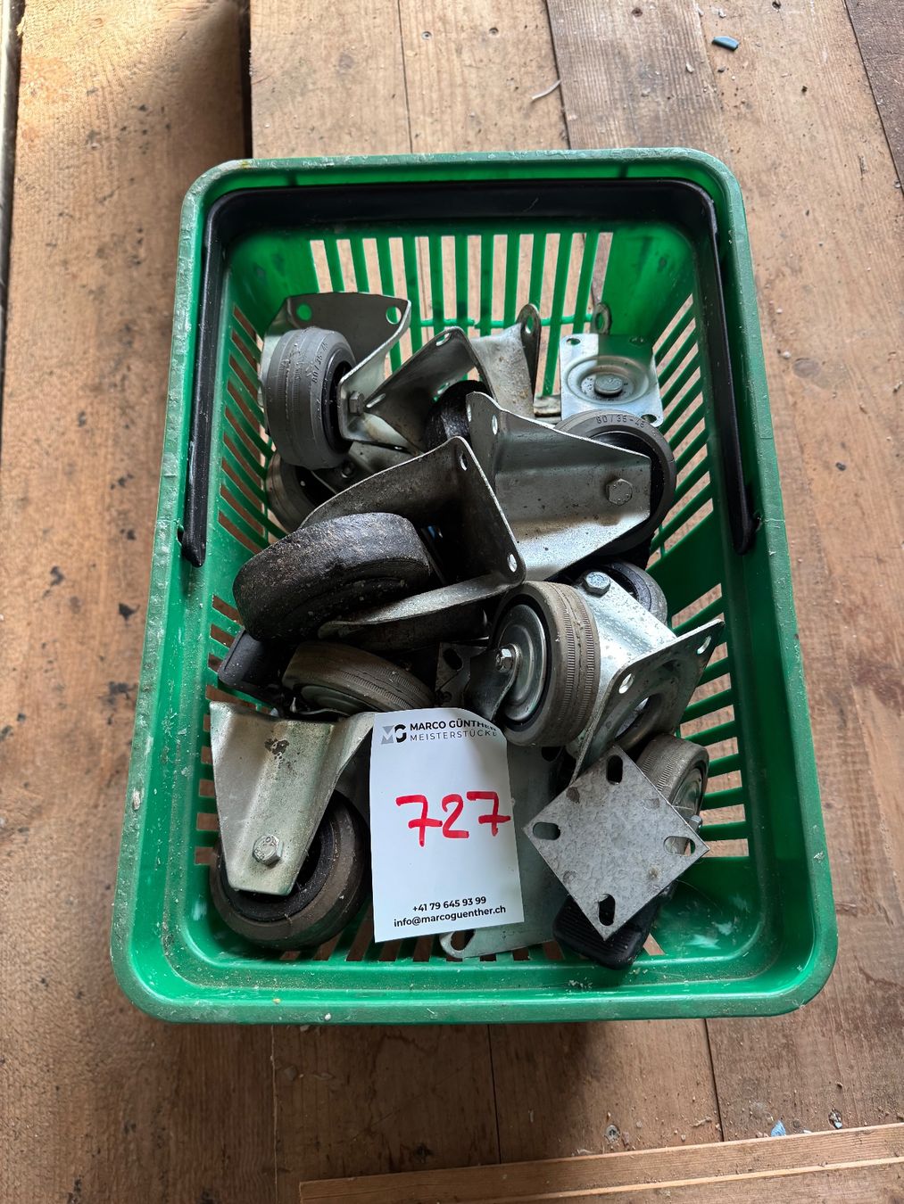 Sonstiges zum Lager & Transport: 727 Posten Lenkrollen / Schwerlastrollen aus Liquidation – Gebraucht aus Derendingen von Meisterstuecke