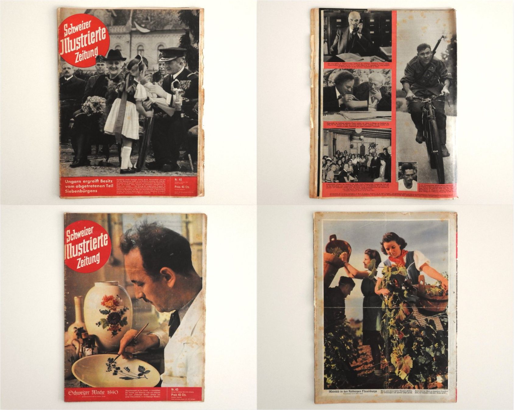 Riviste & Magazine: Schweizer Illustrierte Zeitungen, 1940, 13 Stück – Usato da Büttenhardt venduto da LexyMara 2