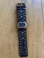 Fossil Damenuhr Lederarmband Nieten Used Look
