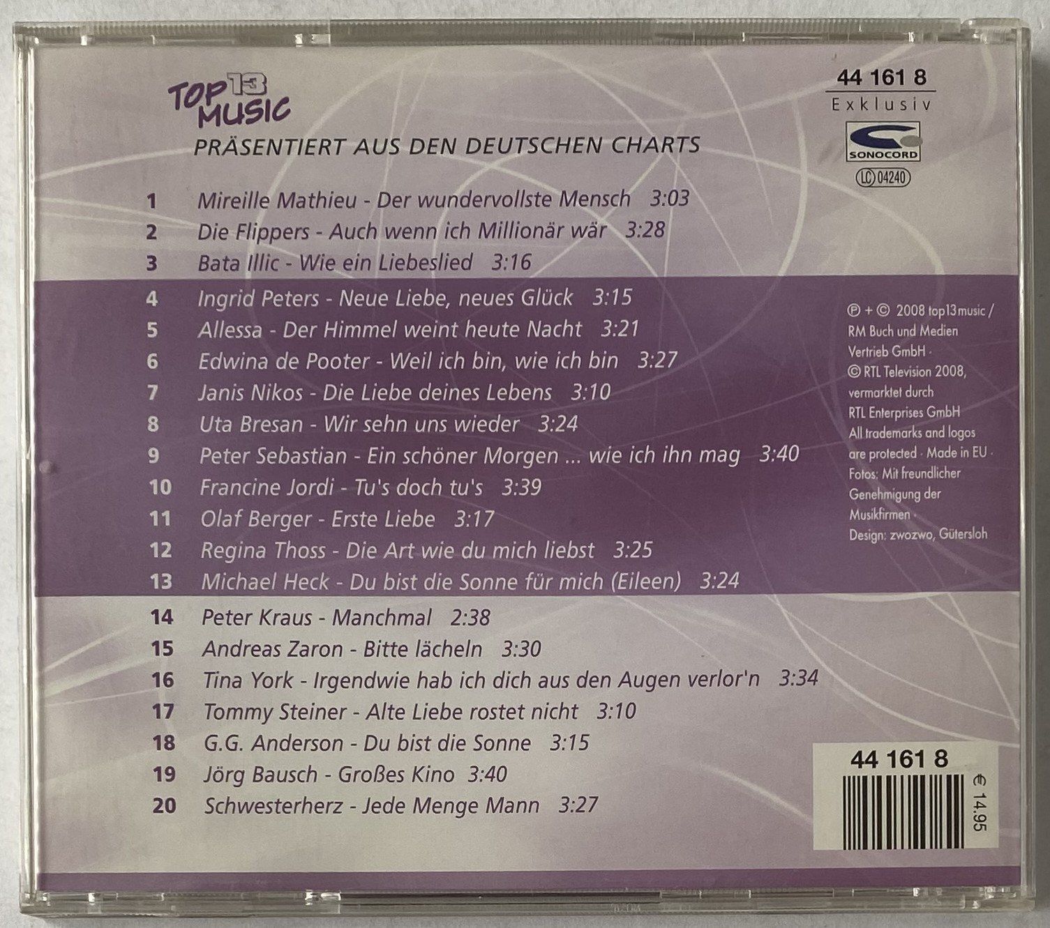 CDs: Top 20 Aus Den Deutschen Charts 3/2008 – Gebraucht aus Flums von Asquillo 1