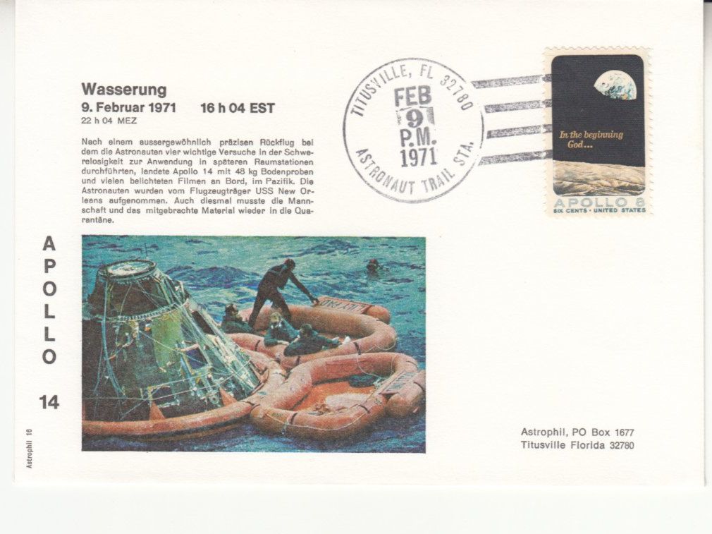 Tutti i francobolli: Apollo 14,  3 Briefe – Usato da Bürglen TG venduto da StampGraf 1