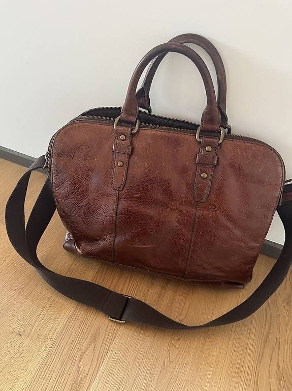 Valigie & Borse: Fossil Aktentasche aus Leder, braun – Usato da Winterthur venduto da mom_56bv 1