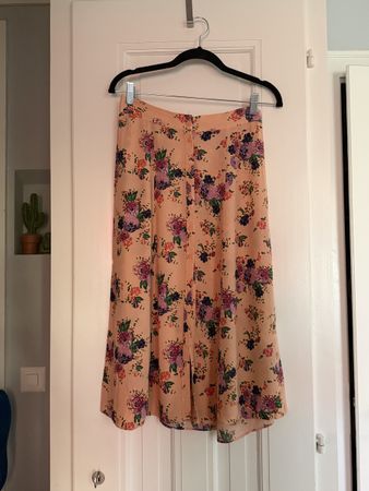 & Other Stories Floral Viscose Skirt - Size 36