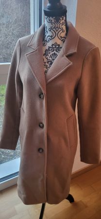 Manteau élégant Abercrombie & Fitch XS beige chaud hiver