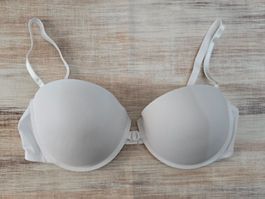 💖​ Weisser BH - 80 D - vorne zum öffnen