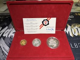 Münzset Millenium ECU 1996 1000 Jahre Oesterreich OVP mit Ze