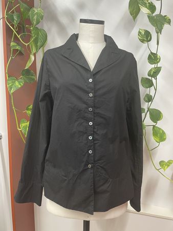 RUNDHOLZ leichte Jacke schwarz Grösse S 100% Baumwolle