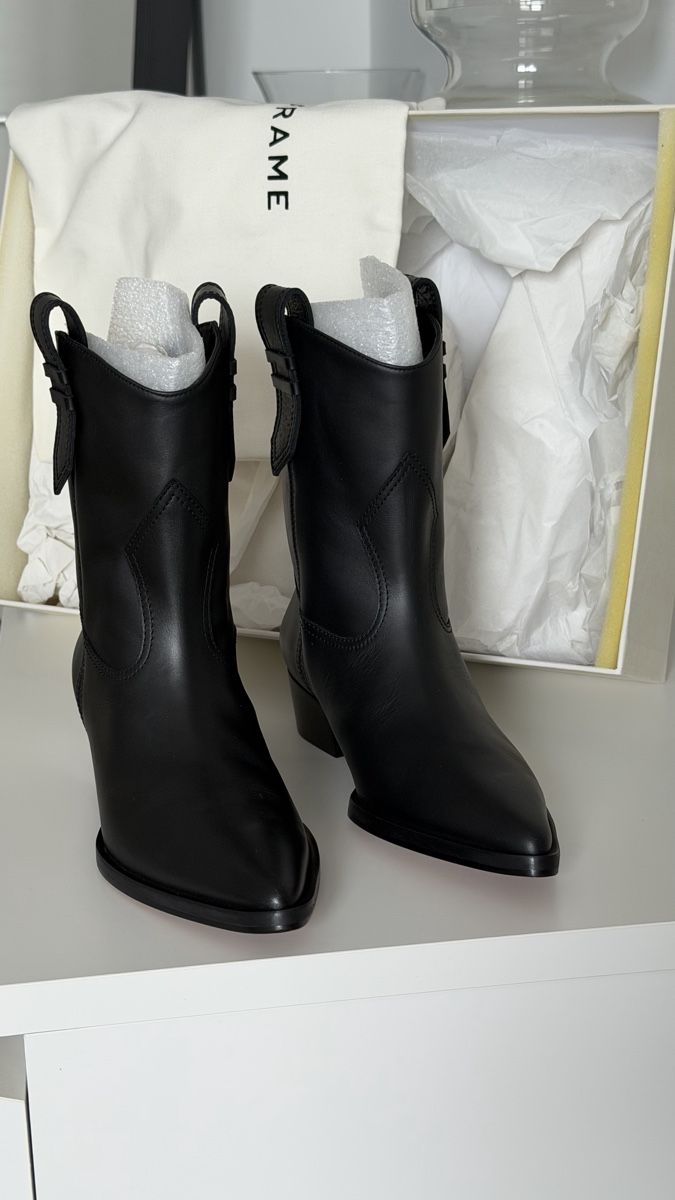 Scarpe da donna: Frame leather boots – Nuovo e nell'imballaggio originale da Paradiso venduto da viorea 4