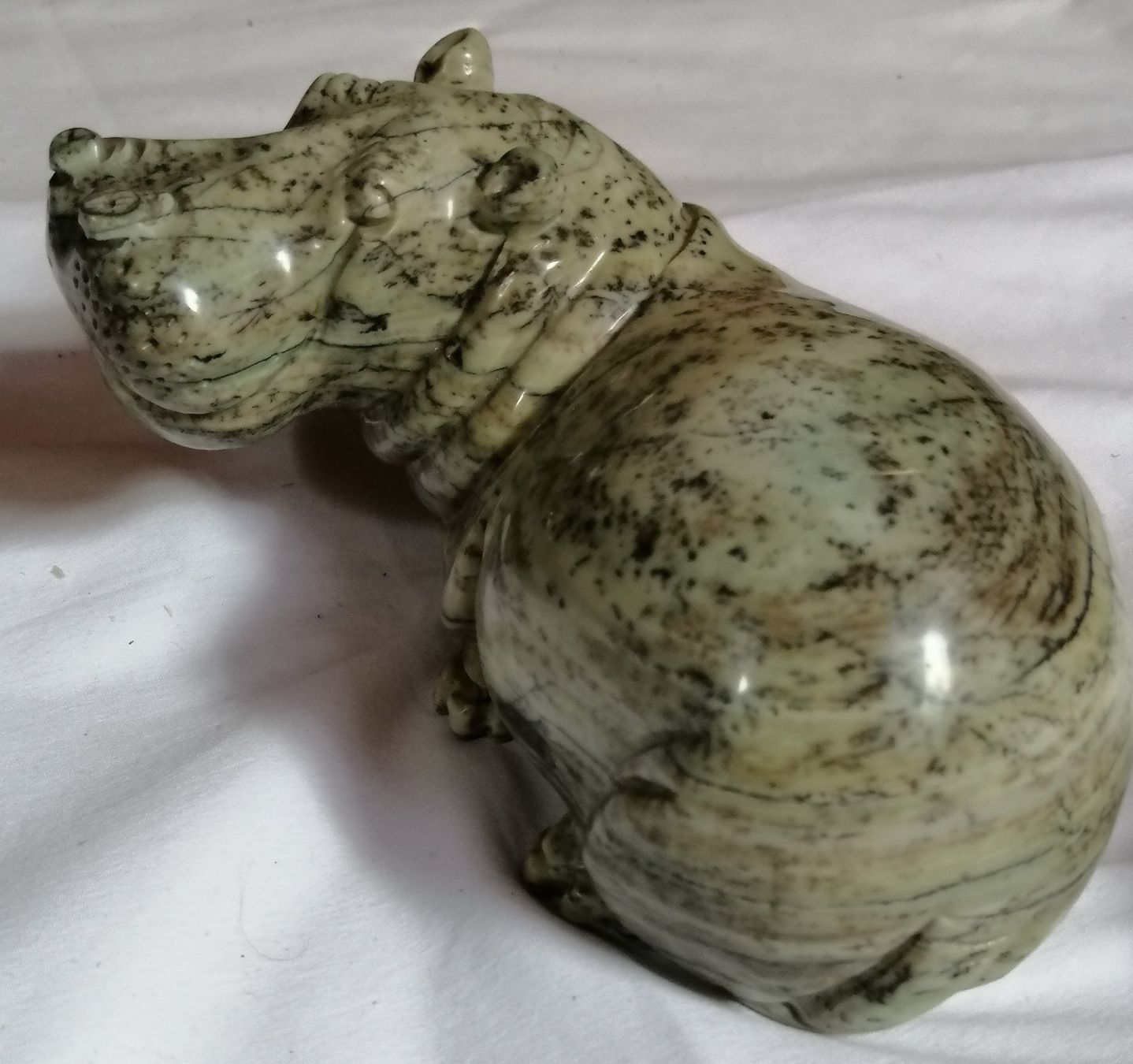 Sculture & Statue: Nilpferd sehr schönes  Nilpferd / Speckstein – Usato da Oberriet SG venduto da Atir47 5