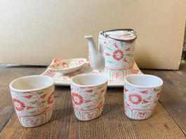 Japanisches Tee-Set, Keramik, handbemalt, Top Zustand!
