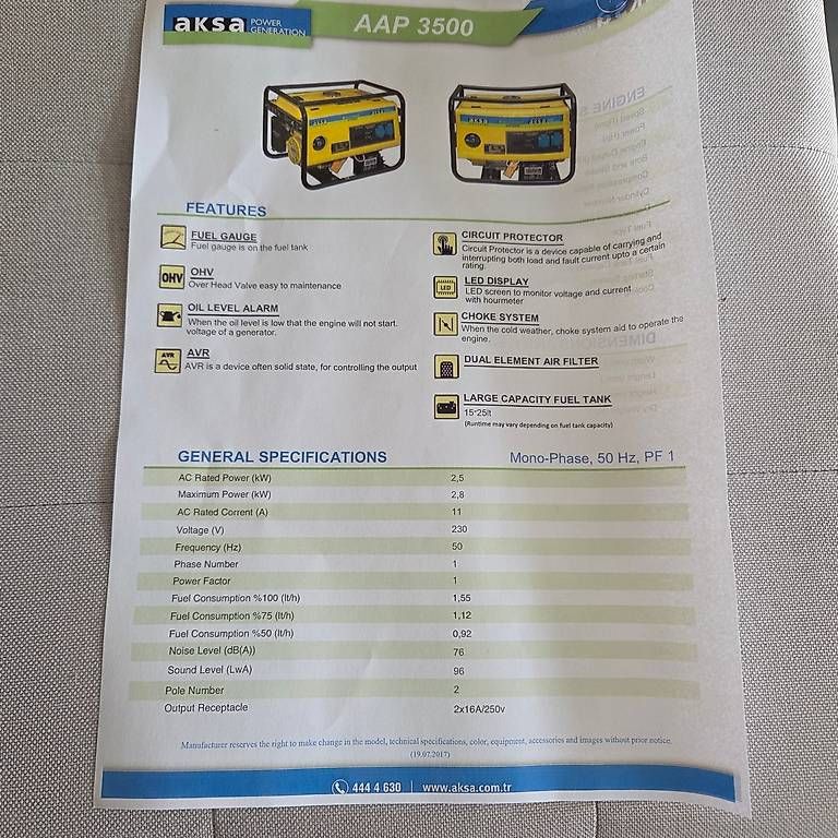 Generatori di corrente: Notstromaggregat Aksa  AAP 3500 – Usato da Blumenstein venduto da marycherry 1