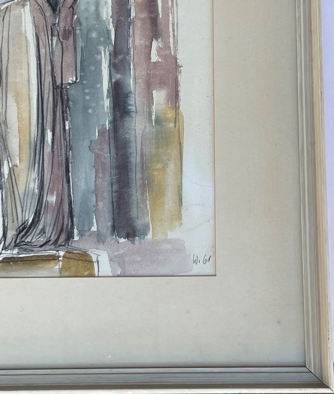 Dipinti: Interessante Dame Aquarell monogrammiert – Usato da Müllheim Dorf venduto da Othmar73 4
